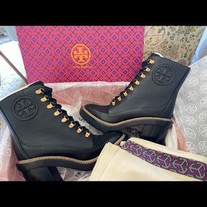 Tory Burch Miller Lug Sole Boots, Size 7 NEW IN BOX